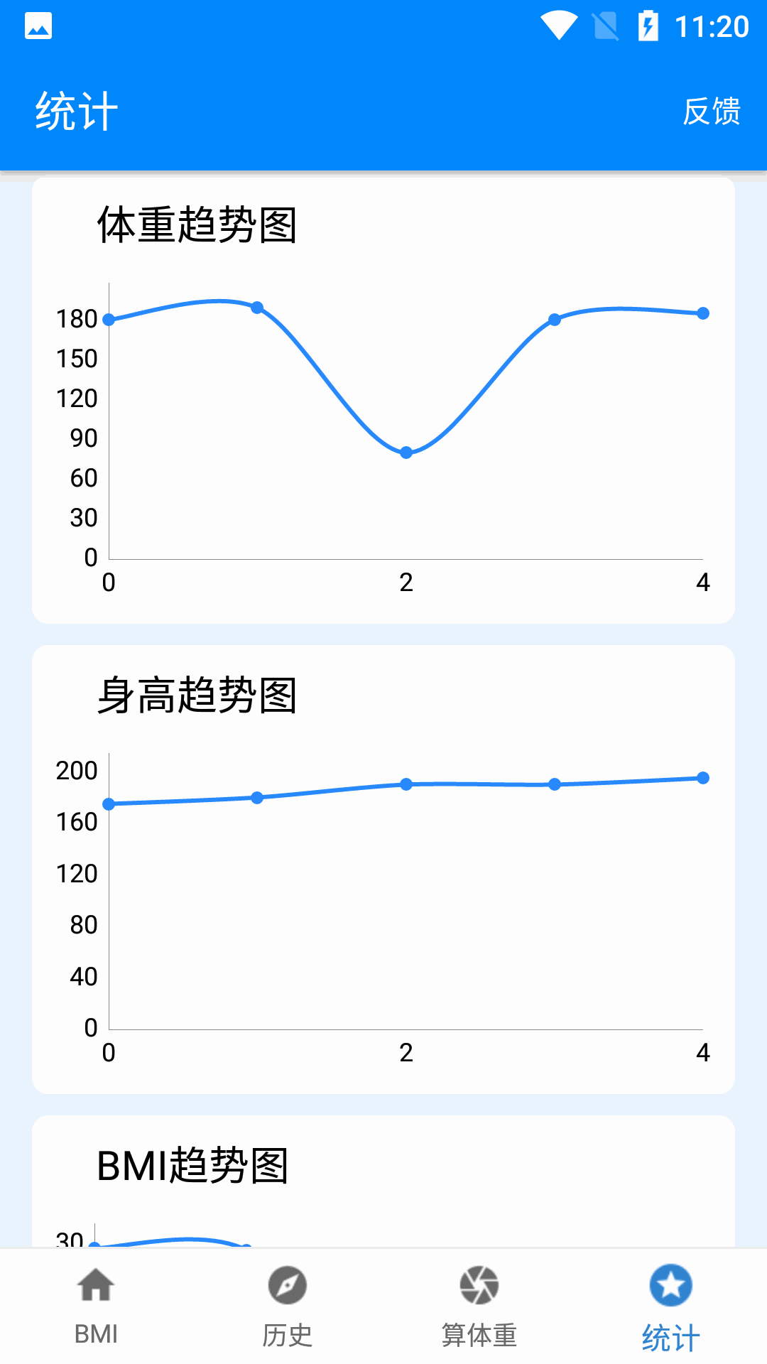 BMI质量指数计算器